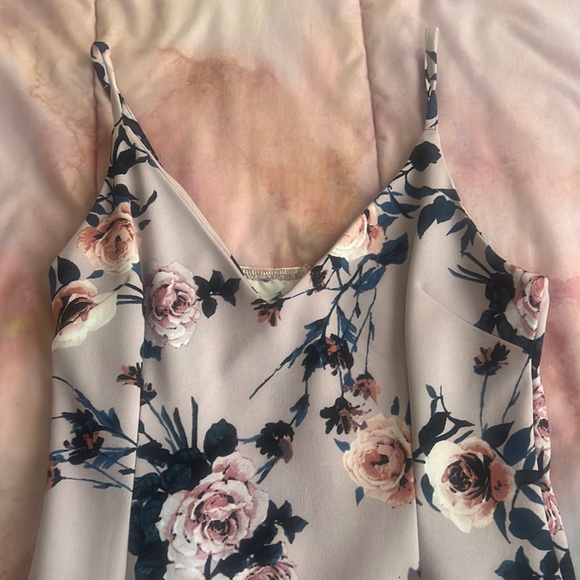 AQUA FLORAL DRESS - Picture 2 of 8